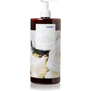 KORRES White Blossom опияняващ душ гел с аромат на цветя 1000ml