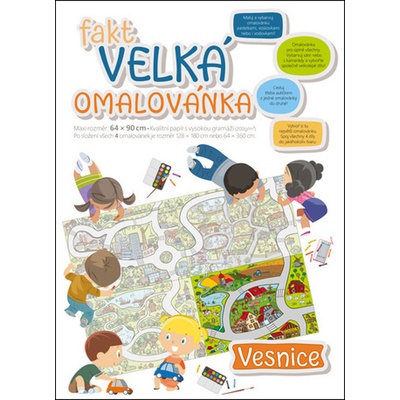 Fakt velká omalovánka Vesnice
