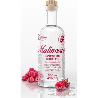 FD MALINOVICA 45% 0,5 l (čistá fľaša)