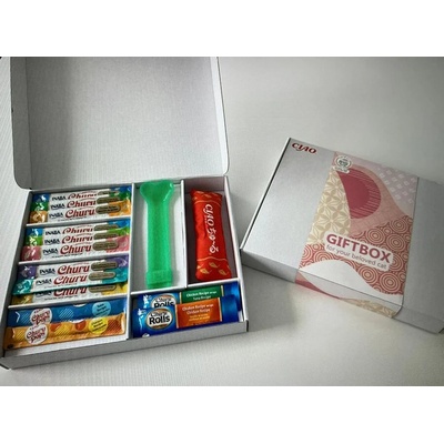 Inaba - Churu Gift Box - Подаръчна кутия за котка с лакомства и играчка за гушкане