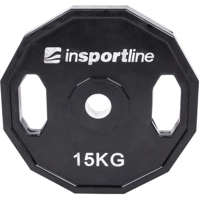 inSPORTline Ruberton Pogumovaný kotouč 15 kg 30 mm – Zboží Mobilmania