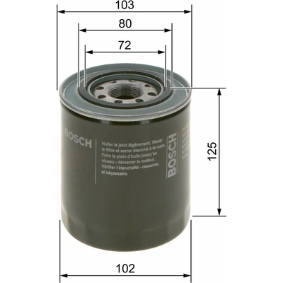 Olejový filter BOSCH 0 986 452 062