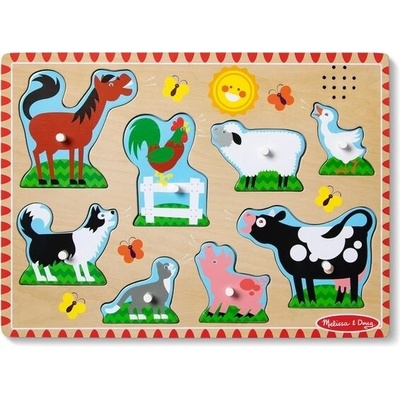 Melissa & Doug Sound Puzzle - Farma zvířat