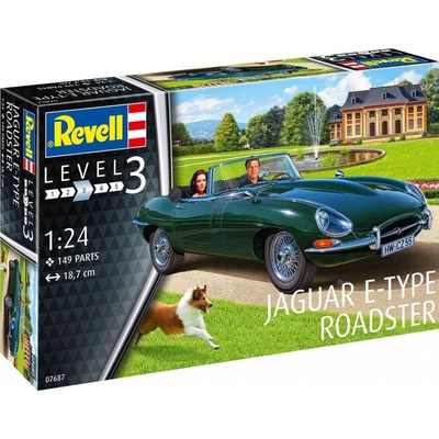 Revell Plastic ModelKit auto 07687 Jaguar E-Type Roadster 1:24