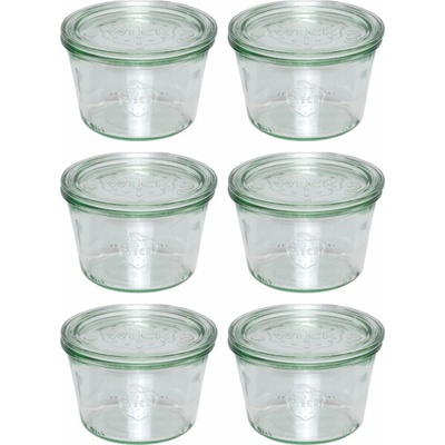 Weck zavařovací sklenice Sturz 6 x 370ml s víčkem