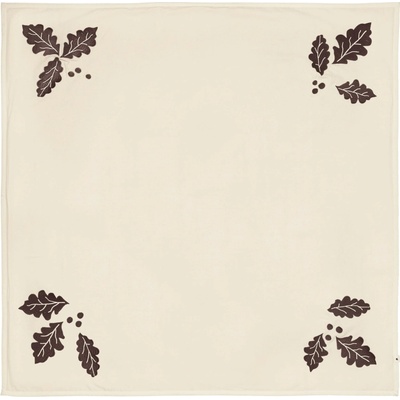 Ferm Living Koberec pod vánoční stromeček Oak Christmas Tree 120 × 120 cm, krémová barva, textil