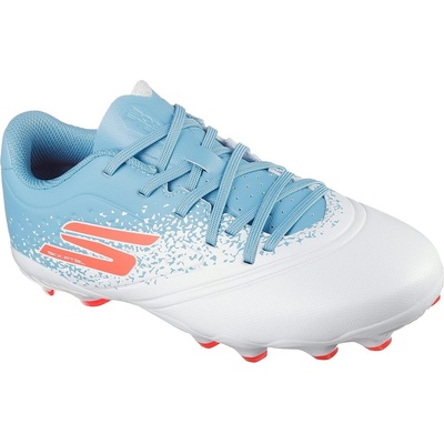 Skechers Юношески футболни бутонки Skechers Razor Juniors Firm Ground Football Boots - White/Blue