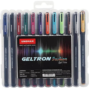  Химикалка Geltron Fashion Unomax 0.6 mm 12цв (1601063-UM0086-R) - officebox