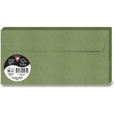 Obálka CF - DL zemitá zelená 120g (20ks)