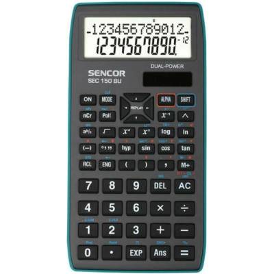 Научен калкулатор sencor sec-150 240 функции 2 реда 10+2 цифри син 45011017 (45011017)