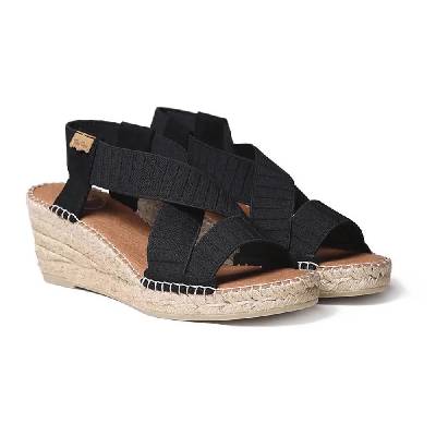 Сандали на платформа Toni pons Tura-TR esparto wedge sandals - Black (Black)