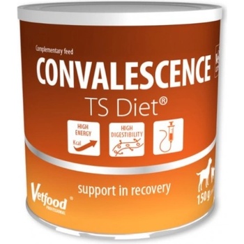 Vetfood CONVALESCENCE TS Diet - пълноценна незабавна храна за животни по време на болнично лечение, както и при възстановяване в домашни условия, 150 гр - Полша