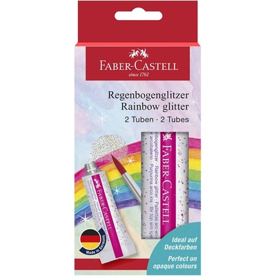 Faber-Castell Течен брокат Glitter Rainbow, 12 ml, 2 броя бл (1025160039)