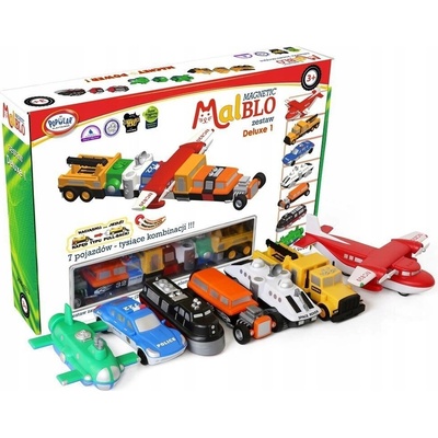 Sonstige Malblo Magnetická vozidla deluxe 1 sada