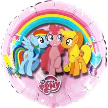 Balón fóliový 45 cm My Little Pony dúha
