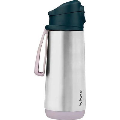 b.box Termoska na pití s brčkem 500 ml Indigo Rose
