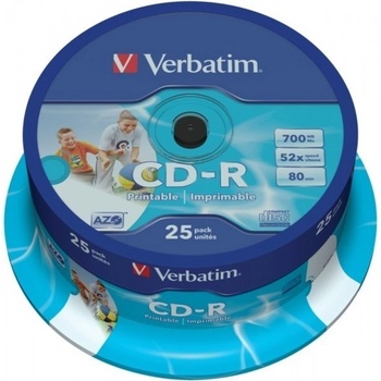 Verbatim CD-R Verbatim DL+ 80min Printable SPINDL (43439)