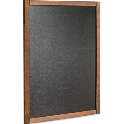 A-Z Reklama CZ Nástěnná dřevěná popisovatelná tabule tmavě hnědý lak 47 x 60 cm