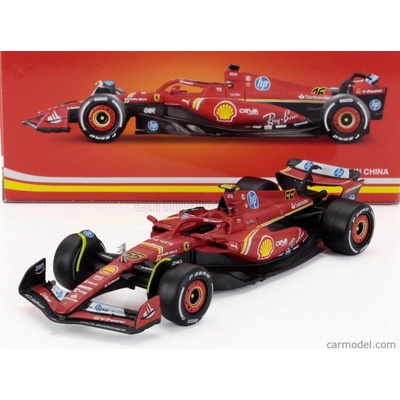 Bburago Ferrari F1 Sf 24 Team Scuderia Ferrari N 55 4th Italy Monza Gp 2024 Carlos Sainz Červená Bílá Černá 1:43