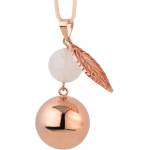 Bola Медальон за бременни Бола - Rose gold pearl leaf (VO206)