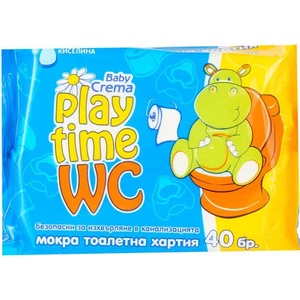 BABY CREMA Play time влажна тоалетна хартия-синя (plt-932)