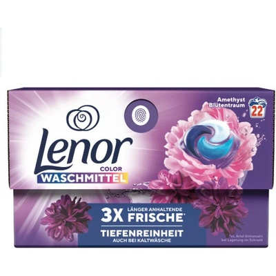 Lenor pods All in1 Color Amethyst Blutentraum prací kapsle 22 PD