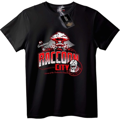 NOONEBRAND Тениска Raccoon City - S, Black
