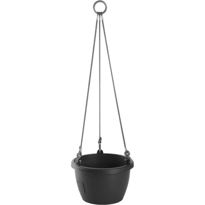 Plastkon Marina Samozavlažovací květináč závěsný 18,5 x 30 cm plast antracit 41114417