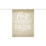 PartyDeco Банер - Here comes the bride 41 x 51 см