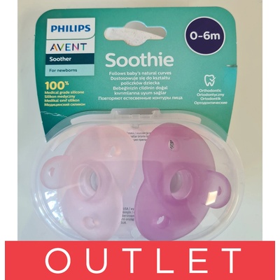 Avent Philips šidítko Soothie dívka 2 ks V003275 – Zboží Dáma