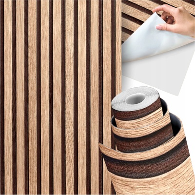 Tapeta Samolepicí Domzpaneli 3D Odstíny Hnědé 45 cm x 10 m