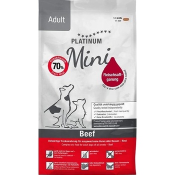 PLATINUM Супер премиум храна Platinum Adult Mini Beef - за мини породи със 70% прясно телешко месо, годно за човешка консумация-900гр