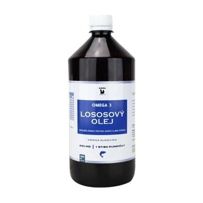 ProFitPet Lososový olej 100% surový 1000 ml