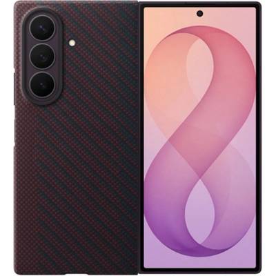 Samsung Z Fold8 Ultra - силиконов калъф за телефон SAMSUNG с магнитно затваряне, карбонов мотив, ЛИЛА EF-KF976SREGWW (EF-KF976SREGWW)