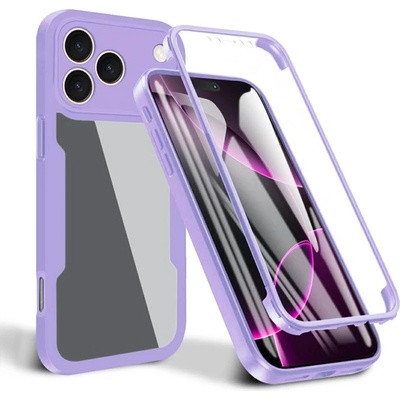 Techsuit Калъф за iPhone 17 Pro - Techsuit - ColorVerse 360 Series + Screen Protector - Лилав