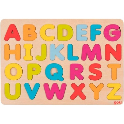 Goki vkladacie puzzle Abeceda 26 dielikov