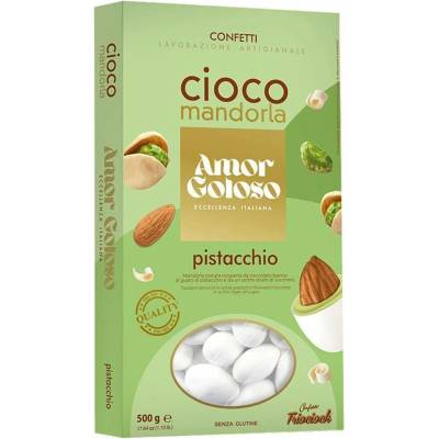 Vital Country Mandle v bílé čokoládě s příchutí pistácie 500 g