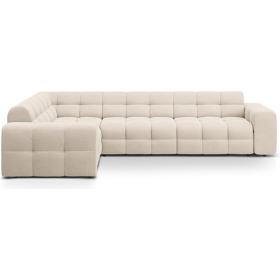 Micadoni Бежов ъглов диван (ляв ъгъл/L форма) Kendal - Micadoni (MIC_LC_L_137_F1_KENDAL1)