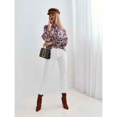 Comore cmgBL1451.R01 multicolour shirt šedá hnedá ružová