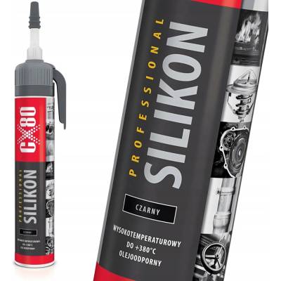 CX80 vysokoteplotný silikón Pro 210 ml čierna