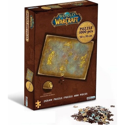 World of Warcraft mapa Azerothu 1000 dielov