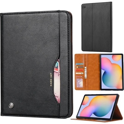GIGAPACK puzdro s podstavcom pre Samsung Tab S6 Lite 10,4 LTE / Tab S6 Lite 10,4 WIFI, s efektom kože, FLIP, prémiové, Čierne GP-102814