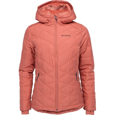 Columbia heavenly hooded jacket lososová strieborná