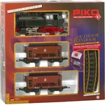 Piko G Start-Set товарен влак BR 80 + 2 вагонa за насипни товари (37100)