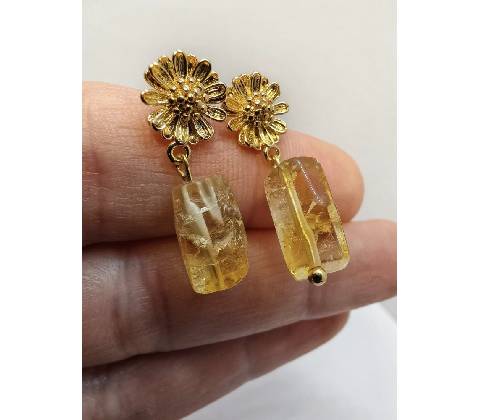 Katyba náušnice Raw Amethyst 0204