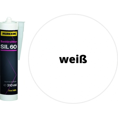 Murexin SIL 60 Sanitárny silikón 310 g biela