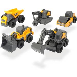 Dickie Toys Volvo Micro Workers - комплект 5 строителни машини 203722008