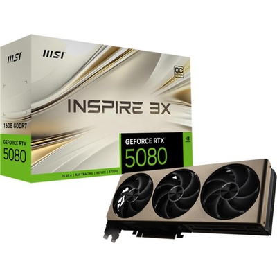 MSI GeForce RTX 5080 INSPIRE 3X OC 16GB GDDR7 256bit