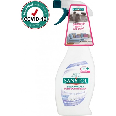 Sanytol Dezodorační a dezinfekční přípravek speciálně na tkaniny rozprašovač 500 ml