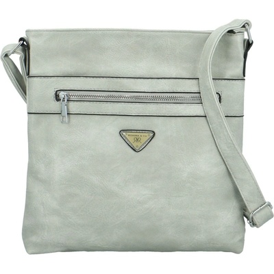 Trendy dámská koženková crossbody Laka šedá